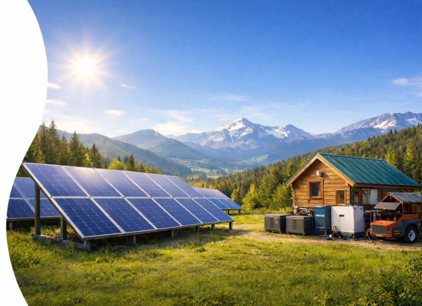Solar panels installed on Indian homes generating clean energy
